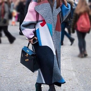 Women’s pea coat multi color